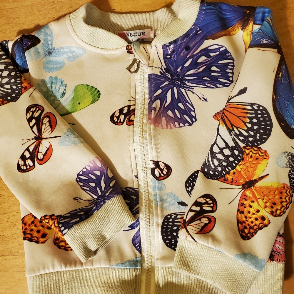 Girls butterfly jacket